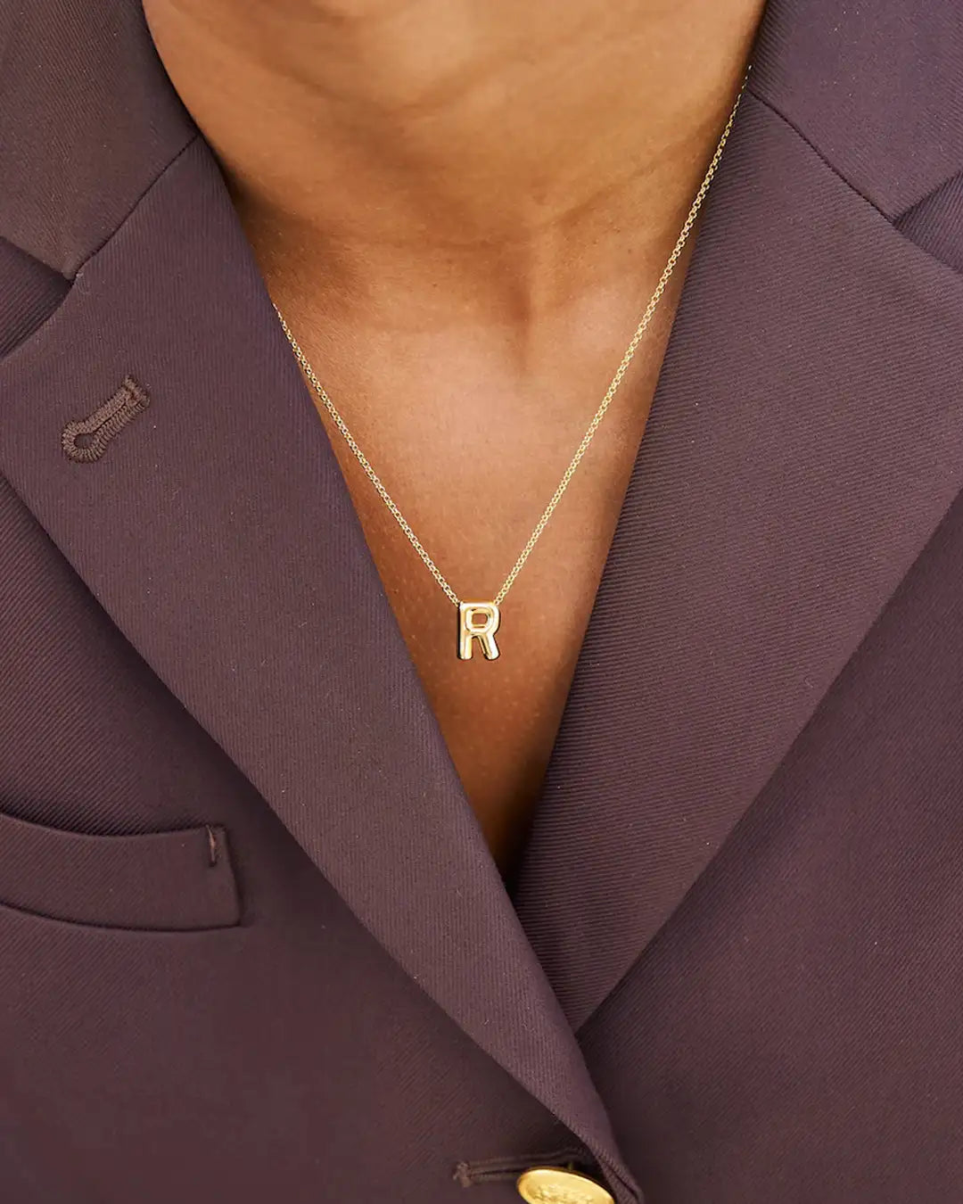 Bubble name necklace