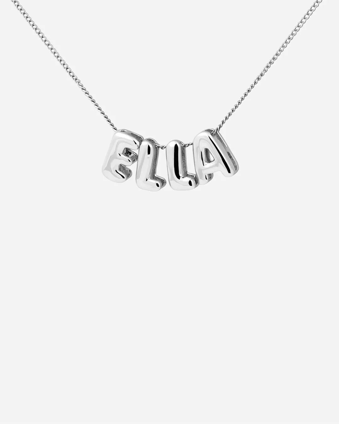 Bubble name necklace
