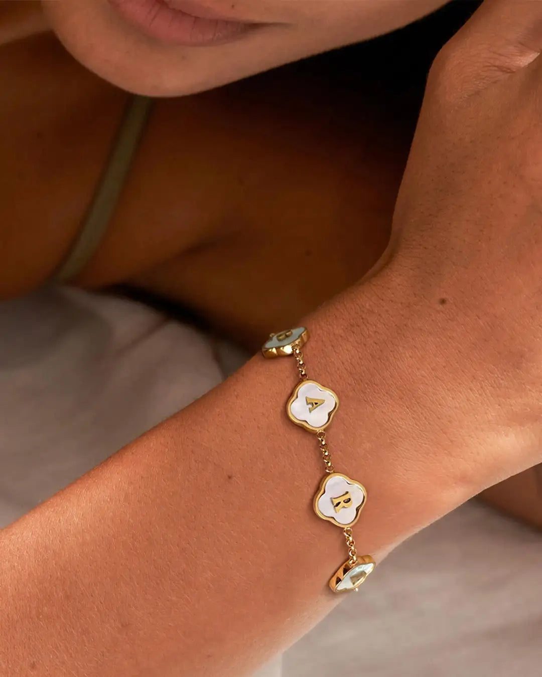 Personalized Clover Bracelet