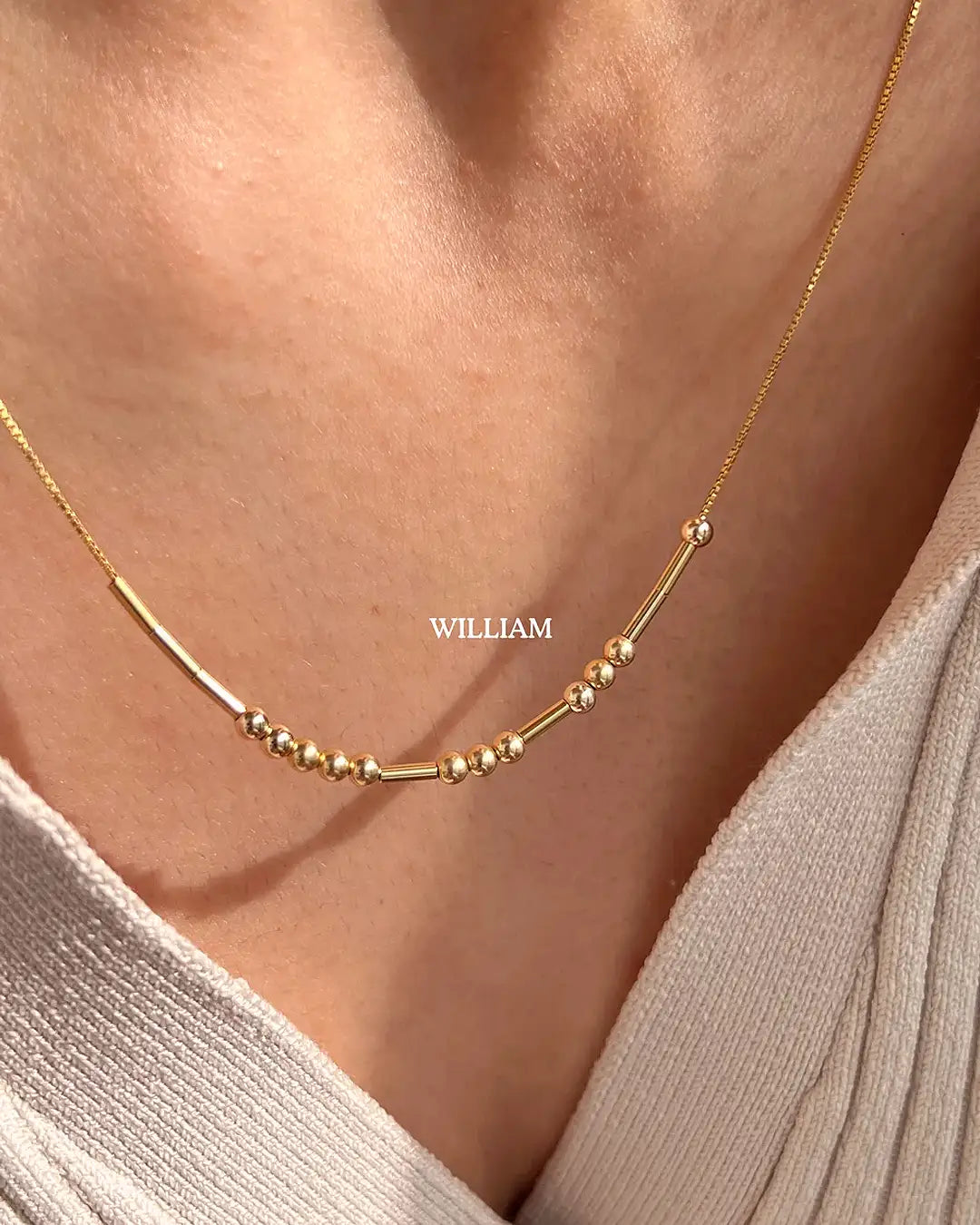 Morse Code Necklace